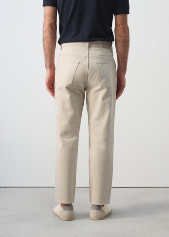 MANGO MAN Tapered Jeans 'Benc' in Beige