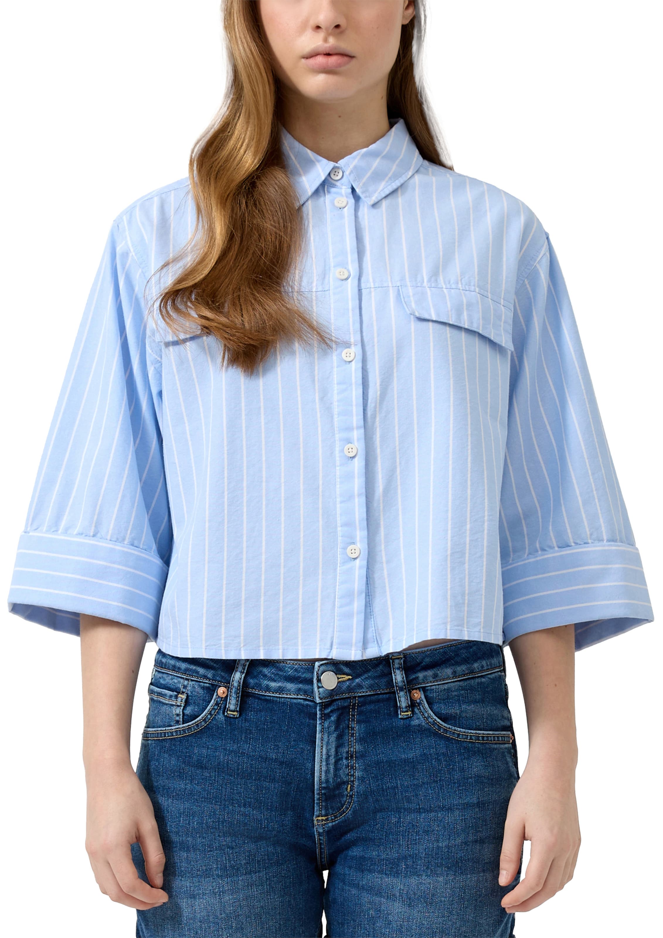 QS Blouse in Blauw