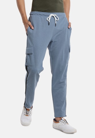 Campus Sutra Loose fit Cargo Pants 'Accoutrement' in Blue: front