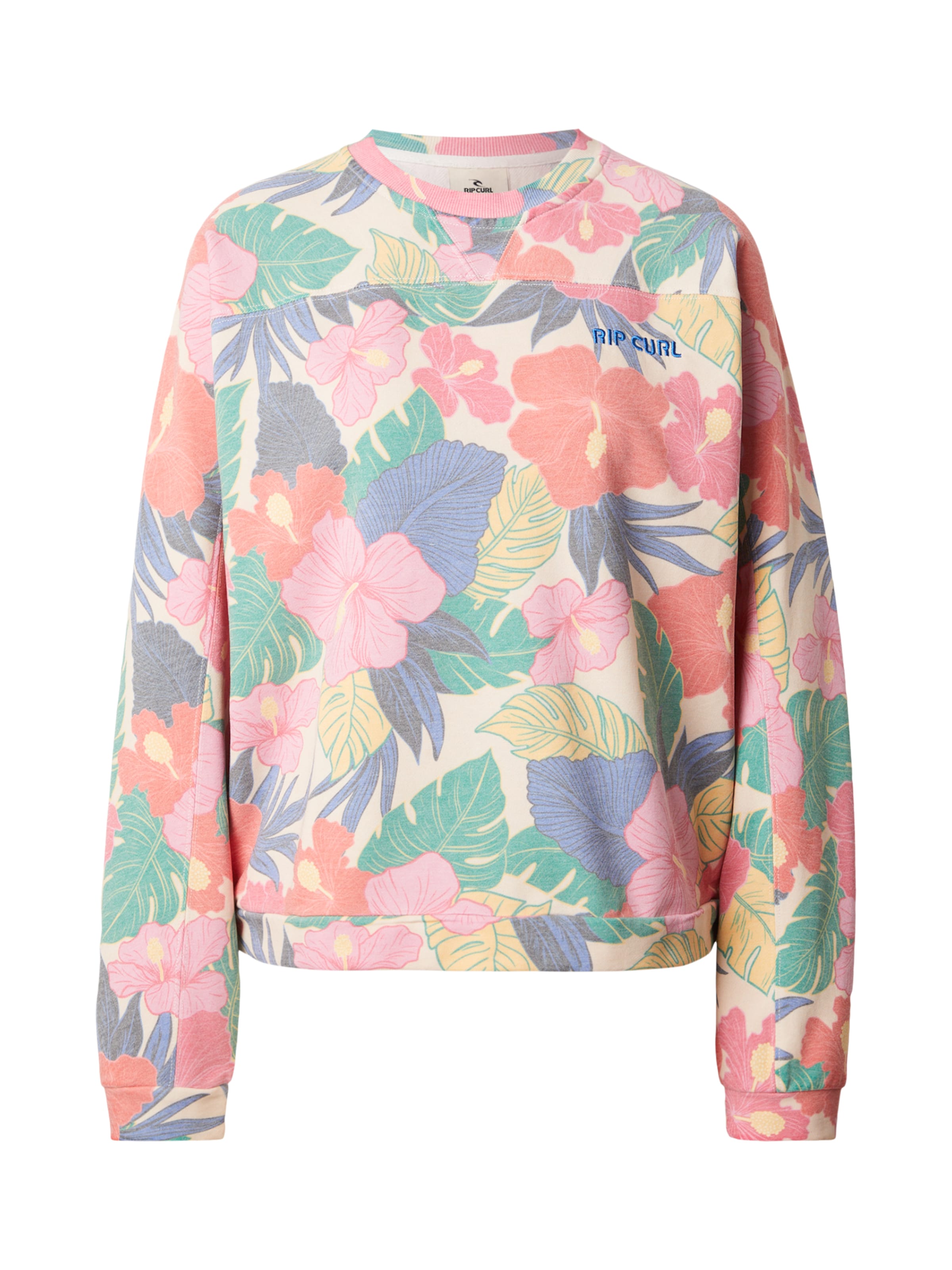 RIP CURL Свитшот 'SUN BEAMS' в Ярко-розовый: спереди