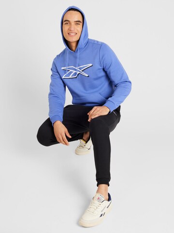 Sweat-shirt Reebok en bleu