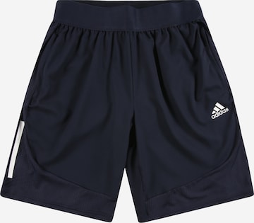 ADIDAS PERFORMANCE Shorts in Blau: front