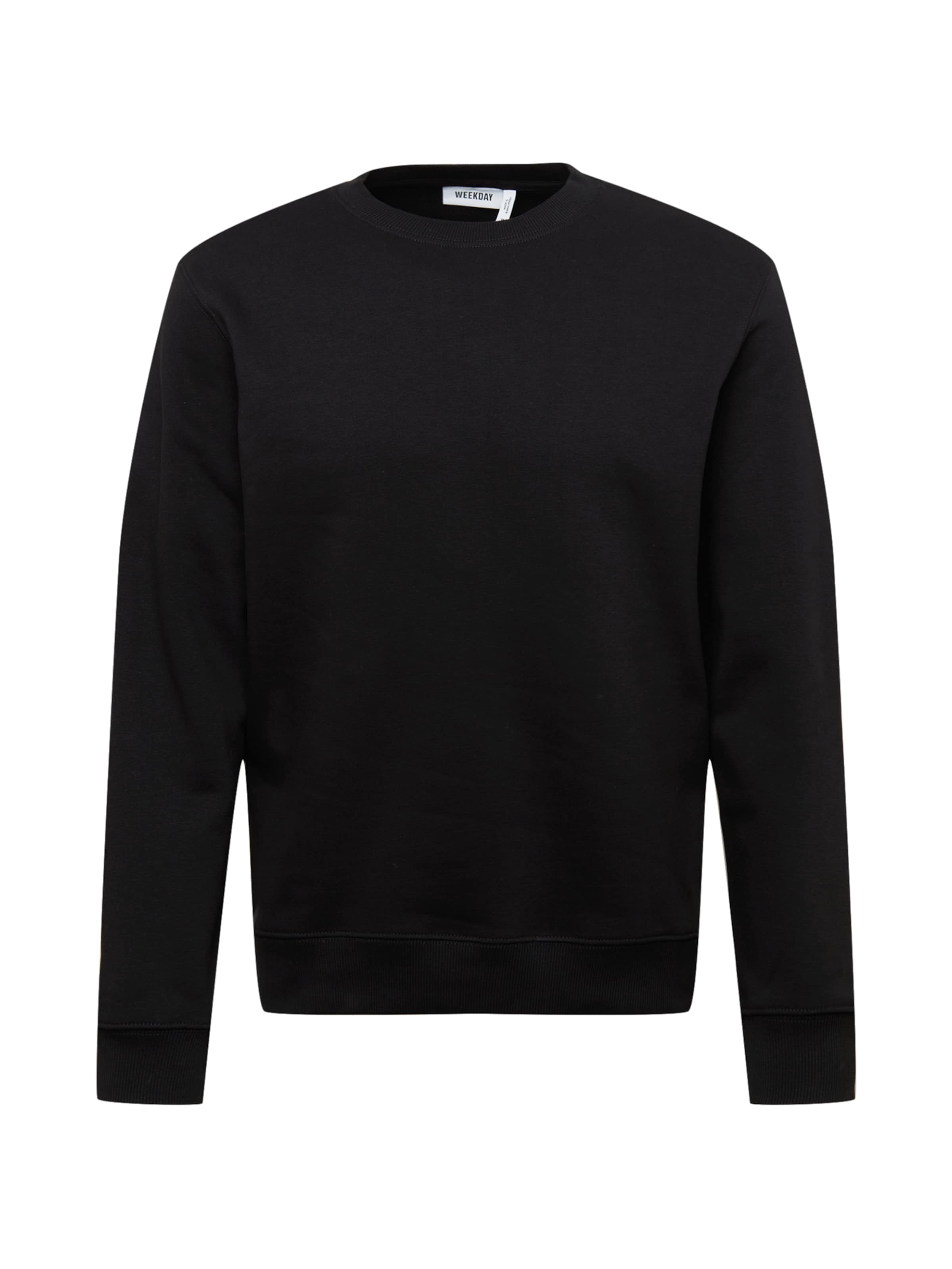 Felpa di WEEKDAY in nero: frontale