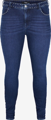 Zizzi Skinny Jeans 'AMY' i blå: framsida