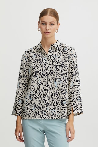 ICHI Blouse 'Jepia' in Zwart: voorkant