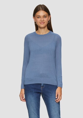 Pull-over QS en bleu : devant