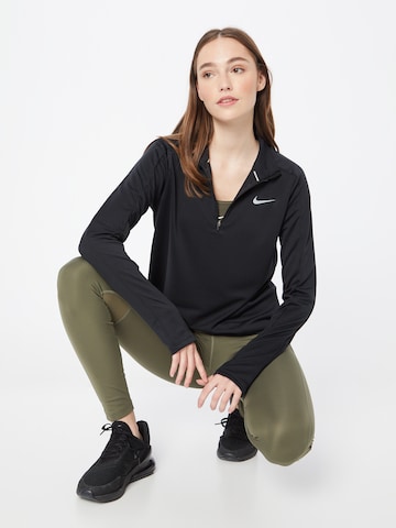 NIKE Функционална тениска 'Pacer' в черно