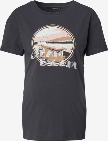 T-shirt 'Dream Escape' Supermom en gris