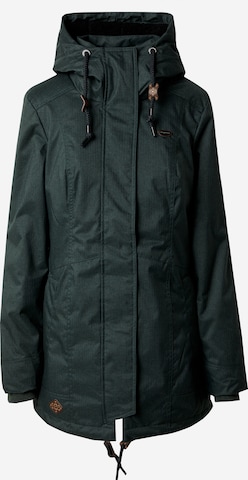 Parka mi-saison 'TUNNED' Ragwear en vert : devant