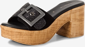 Mule Tamaris en noir : devant