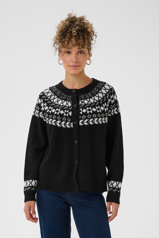 Cream Knit cardigan 'CRCherrie' in Black: front