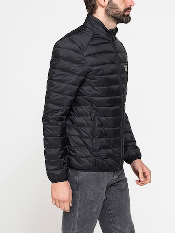 Carrera Jeans Outdoor jacket 'High-Neck' in Black