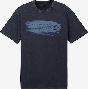 TOM TAILOR Shirt in Blue: front