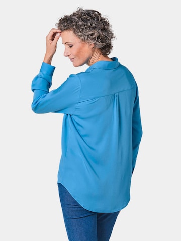 Goldner Bluse in Blau