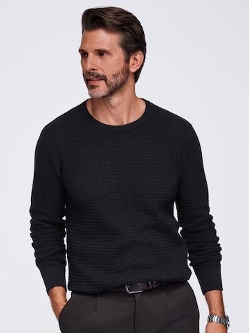 Pull-over Ombre en noir : devant