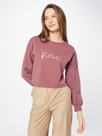 ABOUT YOU Sweatshirt 'Melanie' in Pink: predná strana