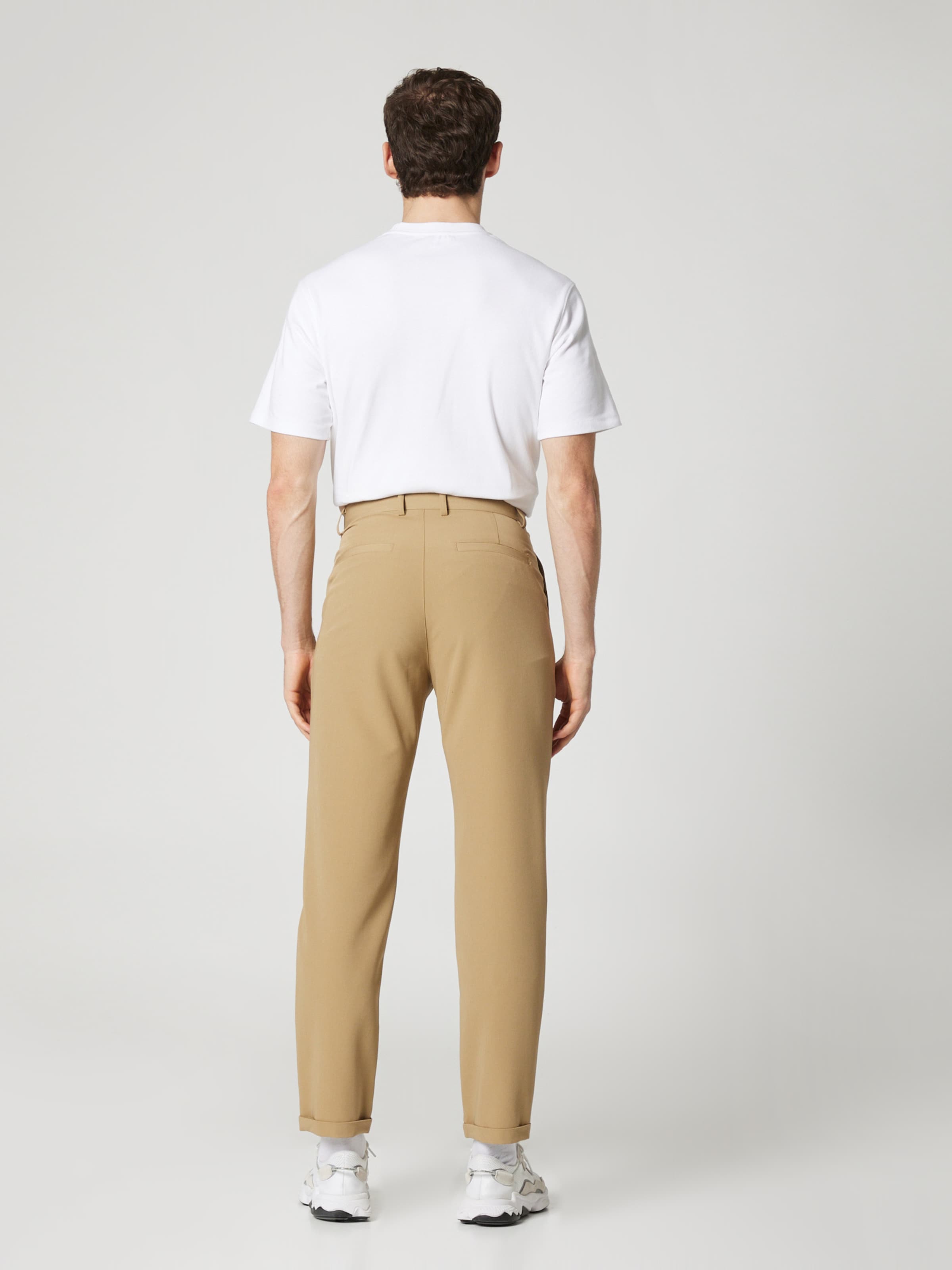 TRAPP Tapered Pleat-Front Pants 'Emil' in Cognac | ABOUT YOU