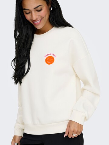 ONLY Sweatshirt in Weiß