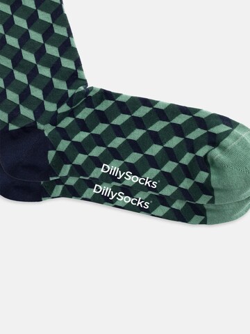 DillySocks Sokken 'Dicing Around' in Groen