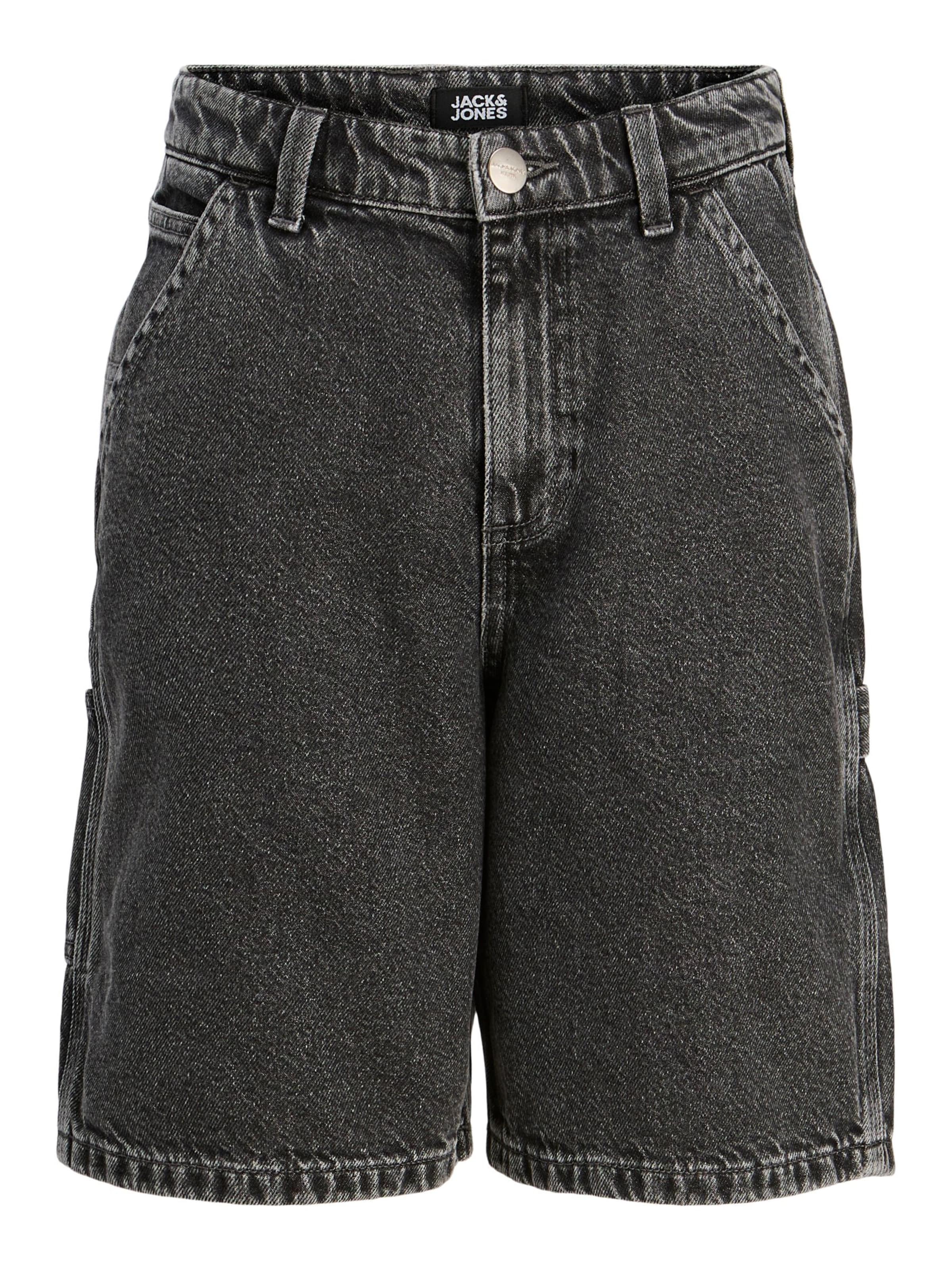 Loosefit Jean Jack & Jones Junior en noir : devant
