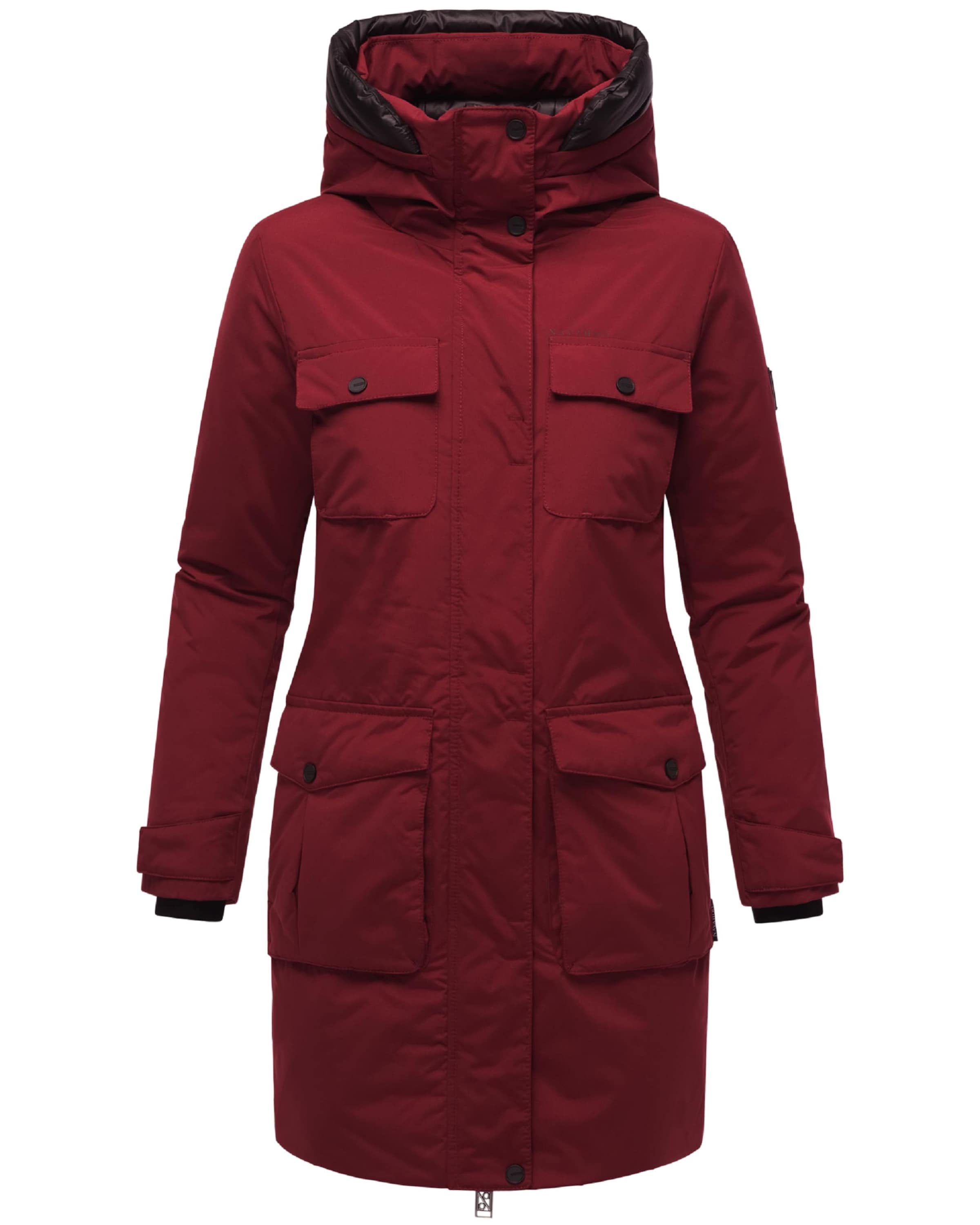 NAVAHOO Winter parka 'Eissturm 14' in Red