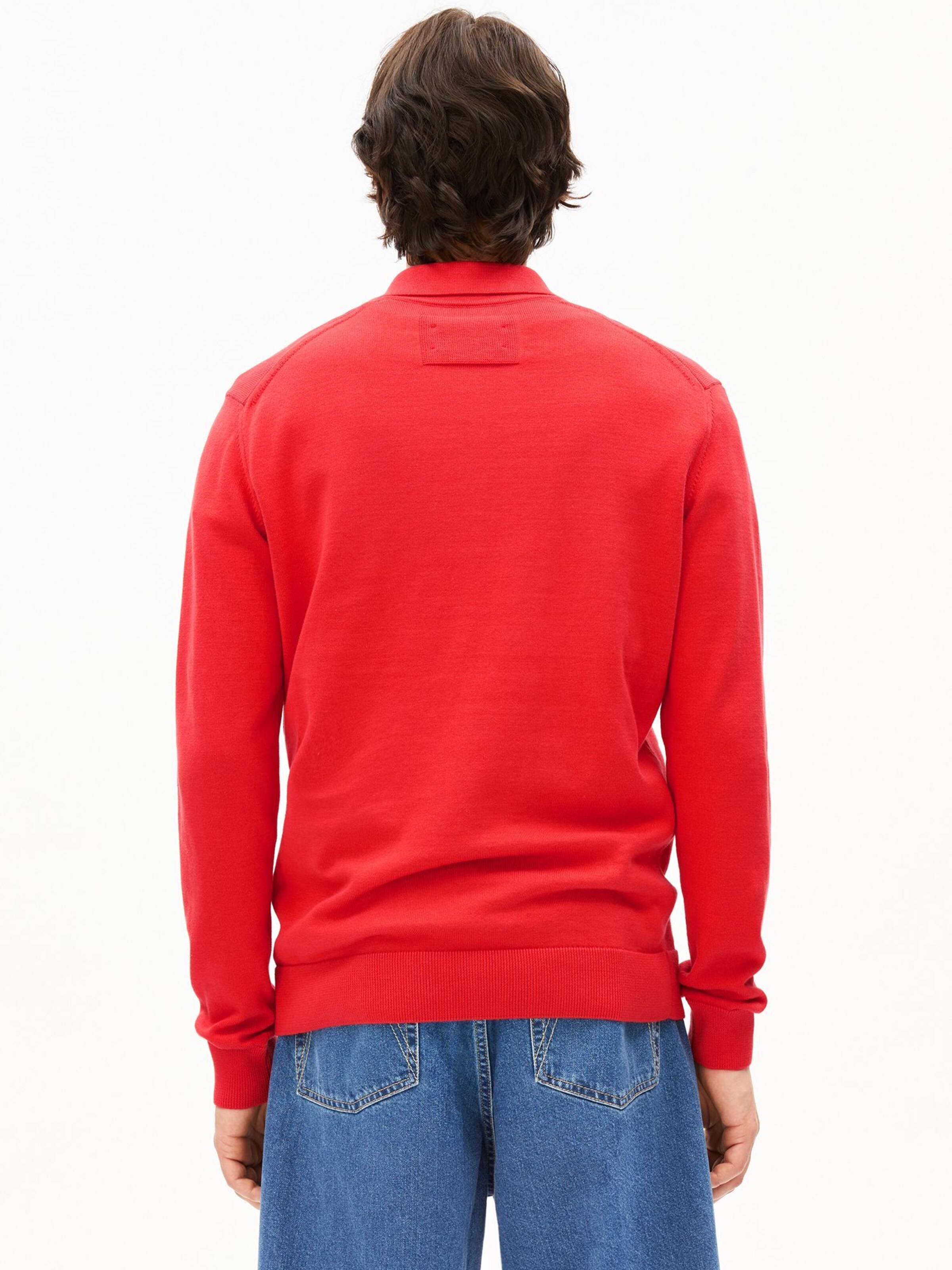ARMEDANGELS Pullover POLO in Rot