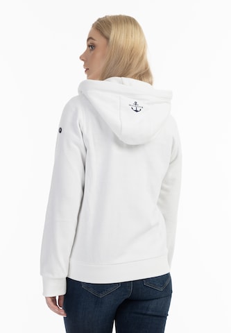 DreiMaster Maritim Sweat jacket 'Kilata' in White