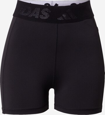 Skinny Pantaloni sport de la ADIDAS SPORTSWEAR pe negru: față