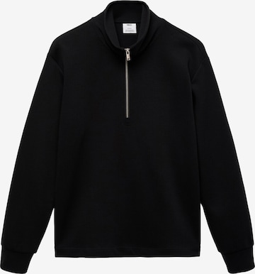 MANGO MANSweater majica 'WINNYM' - crna boja: prednji dio