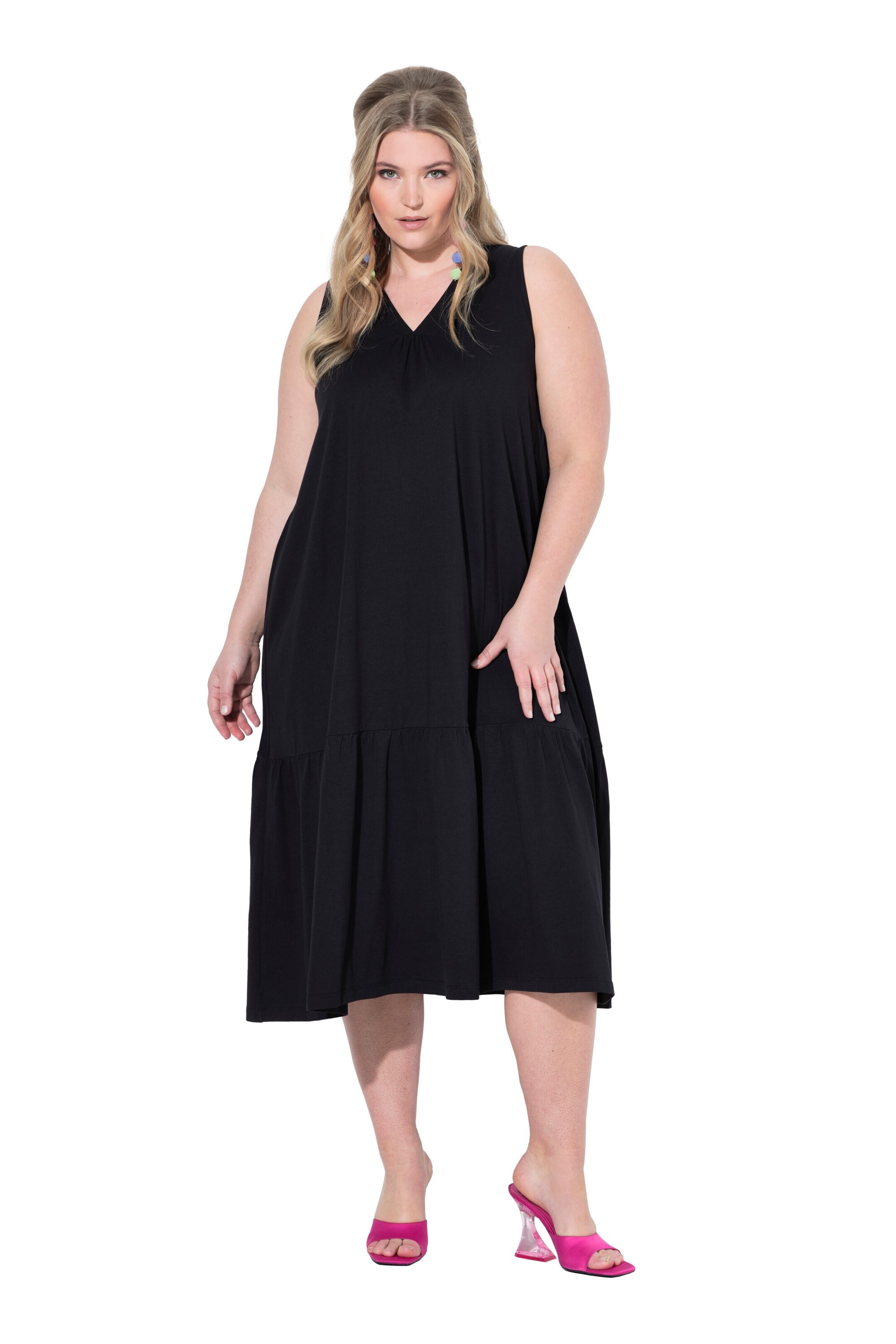 Robe MIAMODA en noir : devant