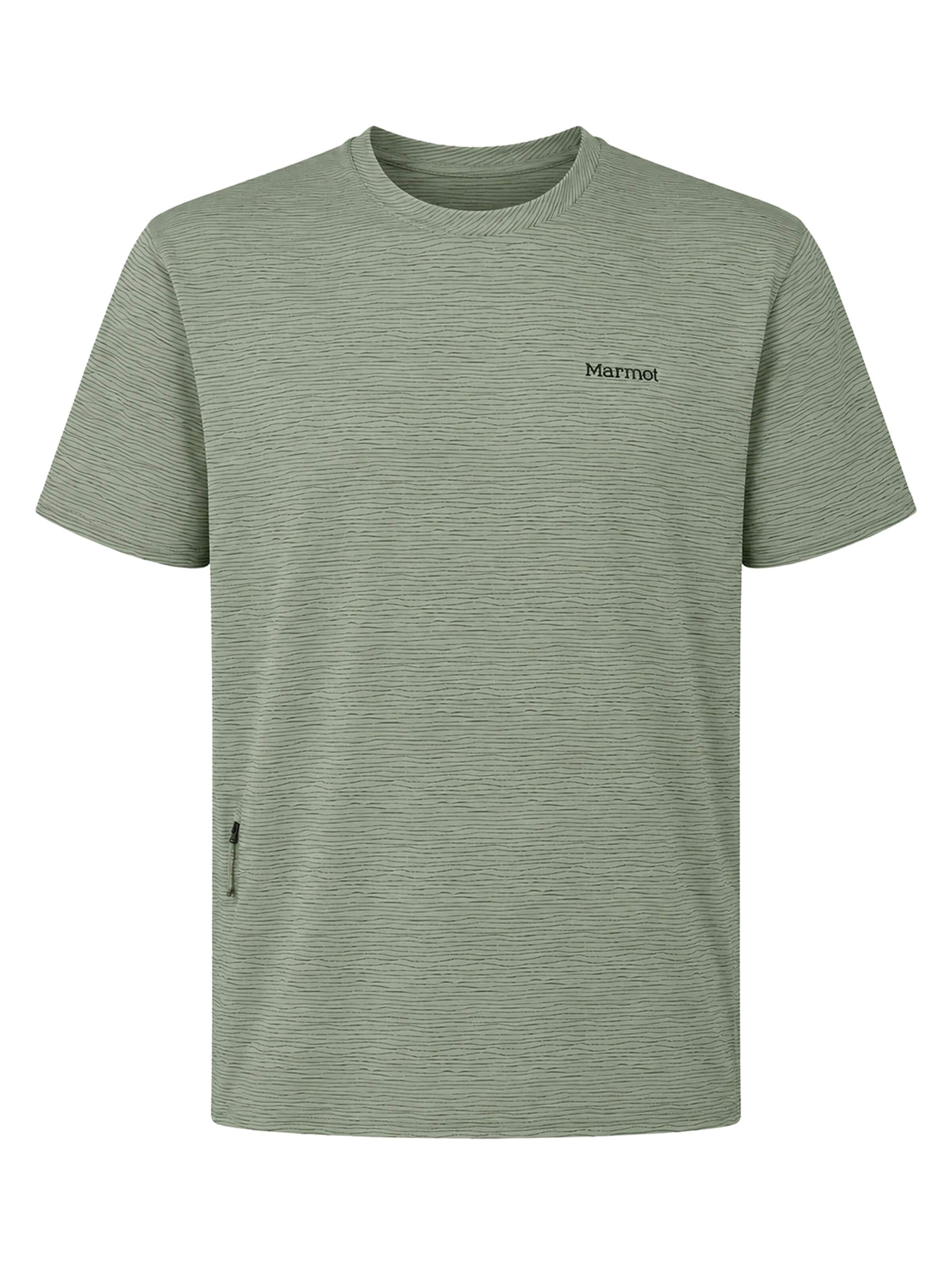 Marmot Funktionsshirt 'AirExchange UPF 50 Crew Short-Sleeve'‌‌‌‌‌‌‌‌‌ in Grün: Vorderseite