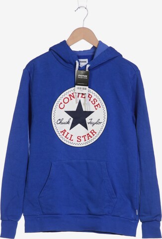 CONVERSE Sweatshirt & Zip-Up Hoodie in S in Blue: front