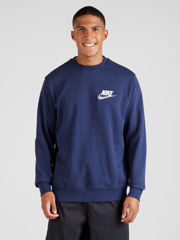 Bluză de molton de la Nike Sportswear pe albastru: față