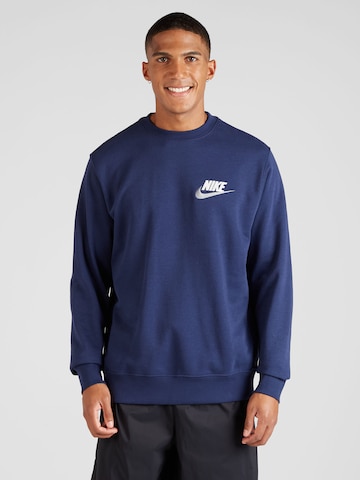 Bluză de molton de la Nike Sportswear pe albastru: față