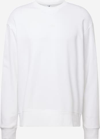 ADIDAS SPORTSWEAR Функционална тениска 'All Szn French Terry' в бяло: отпред