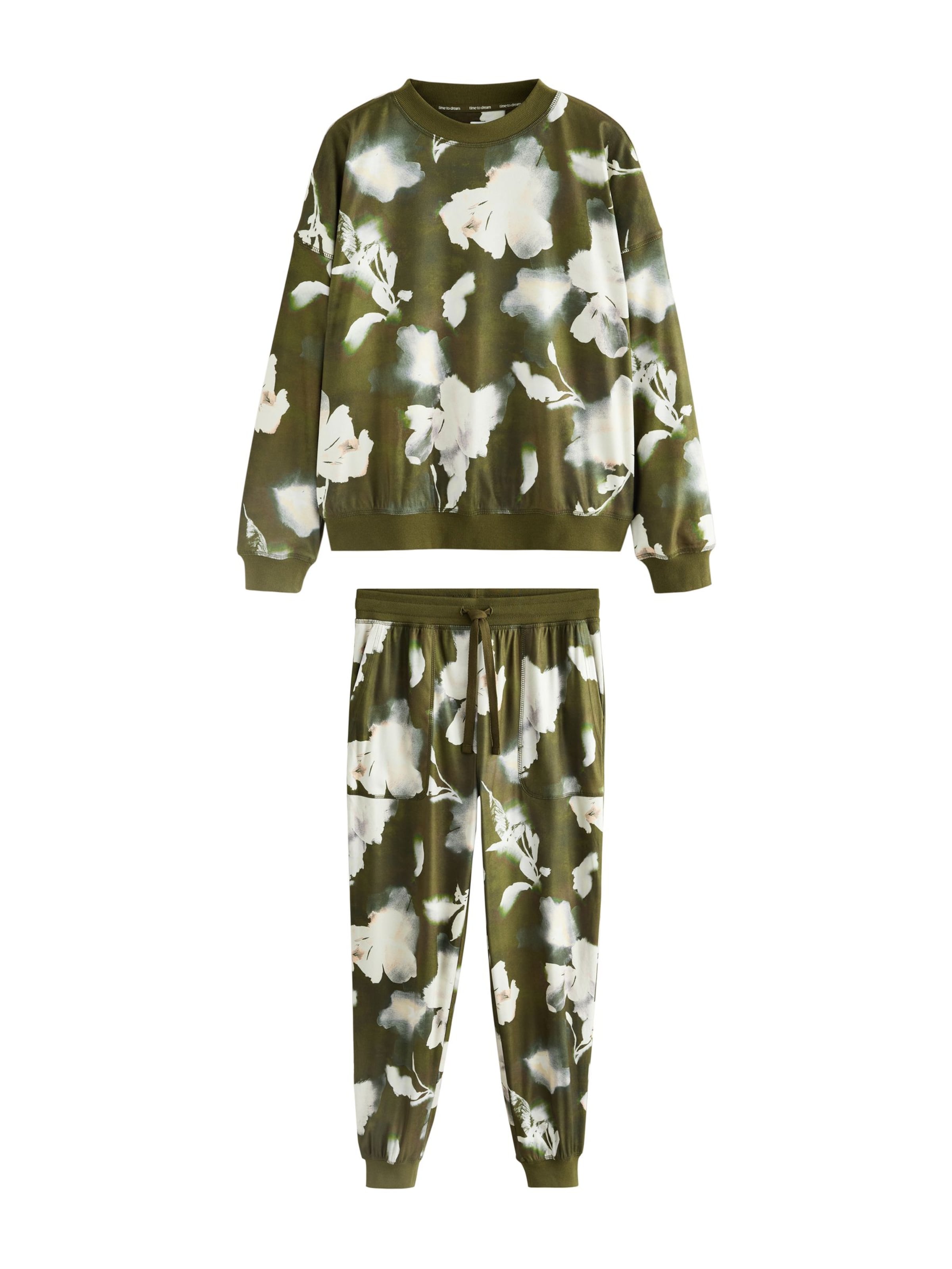 Next Pizsama - zöld: elől