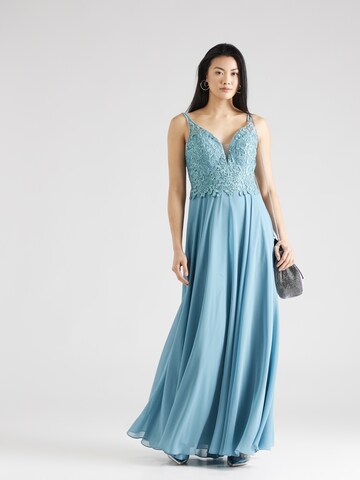 mascara Evening Dress in Blue