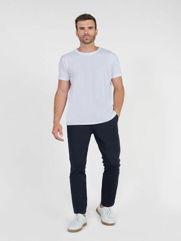Le Temps Des Cerises Tapered Chino 'Malo' in Blauw