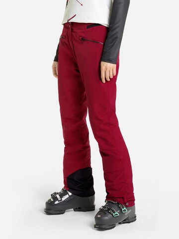 ZIENER Slim fit Outdoor Pants 'Z ' in Red