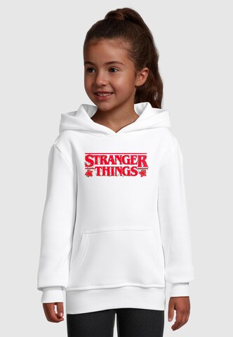 ABSOLUTE CULT Sweatshirt 'Stranger Things - Christmas' in Weiß: Vorderseite