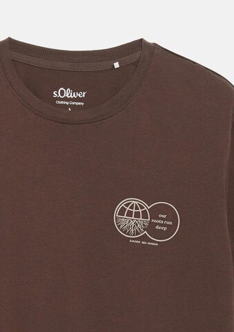 s.Oliver T-Shirt in Braun: Vorderseite