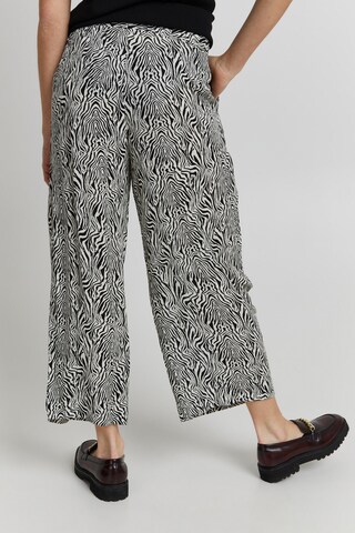 ICHI Wide leg Pants 'IHMARRAKECH' in Beige