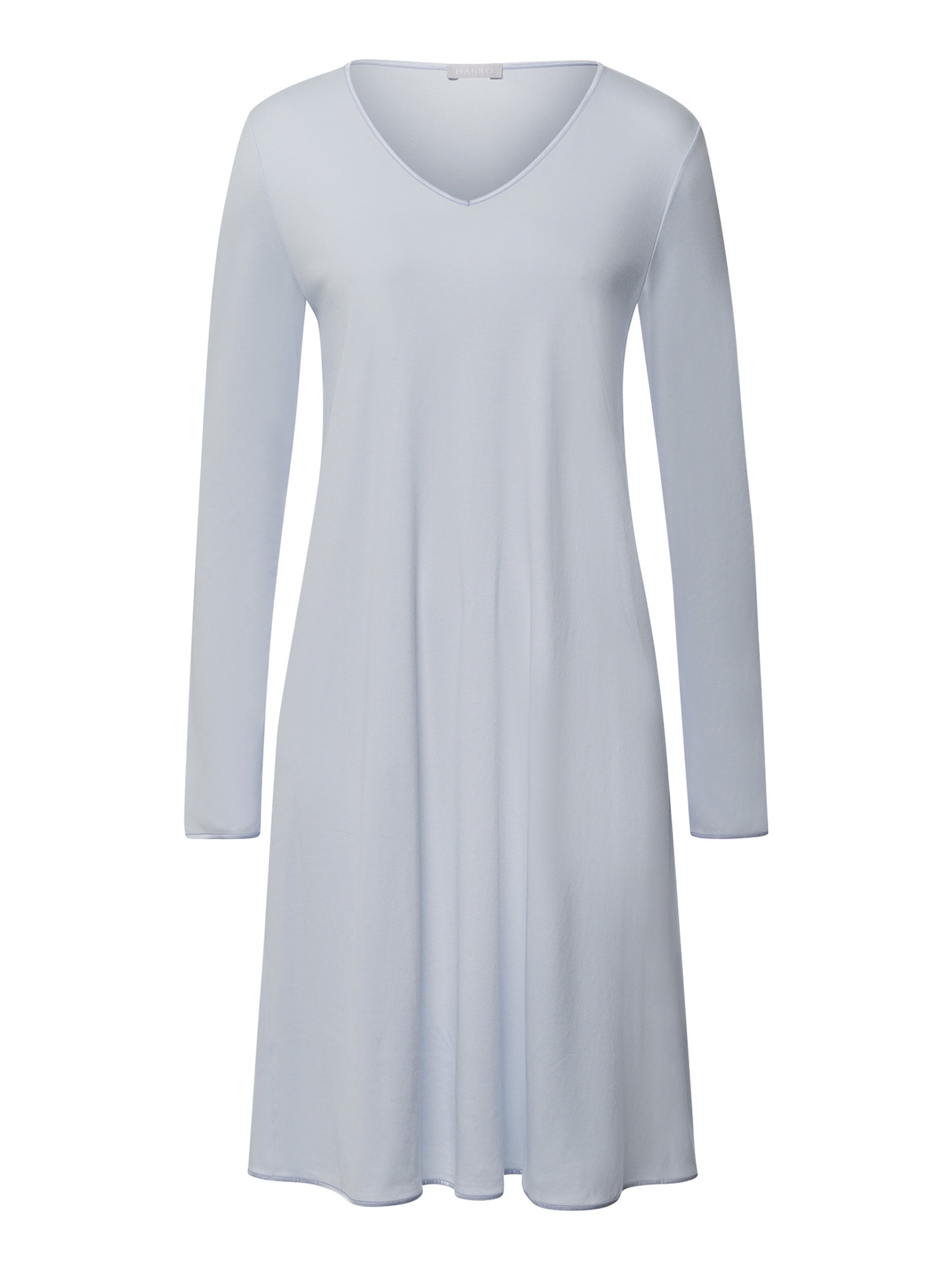 Hanro Nachthemd ' Cotton Silk ' in Blauw: voorkant