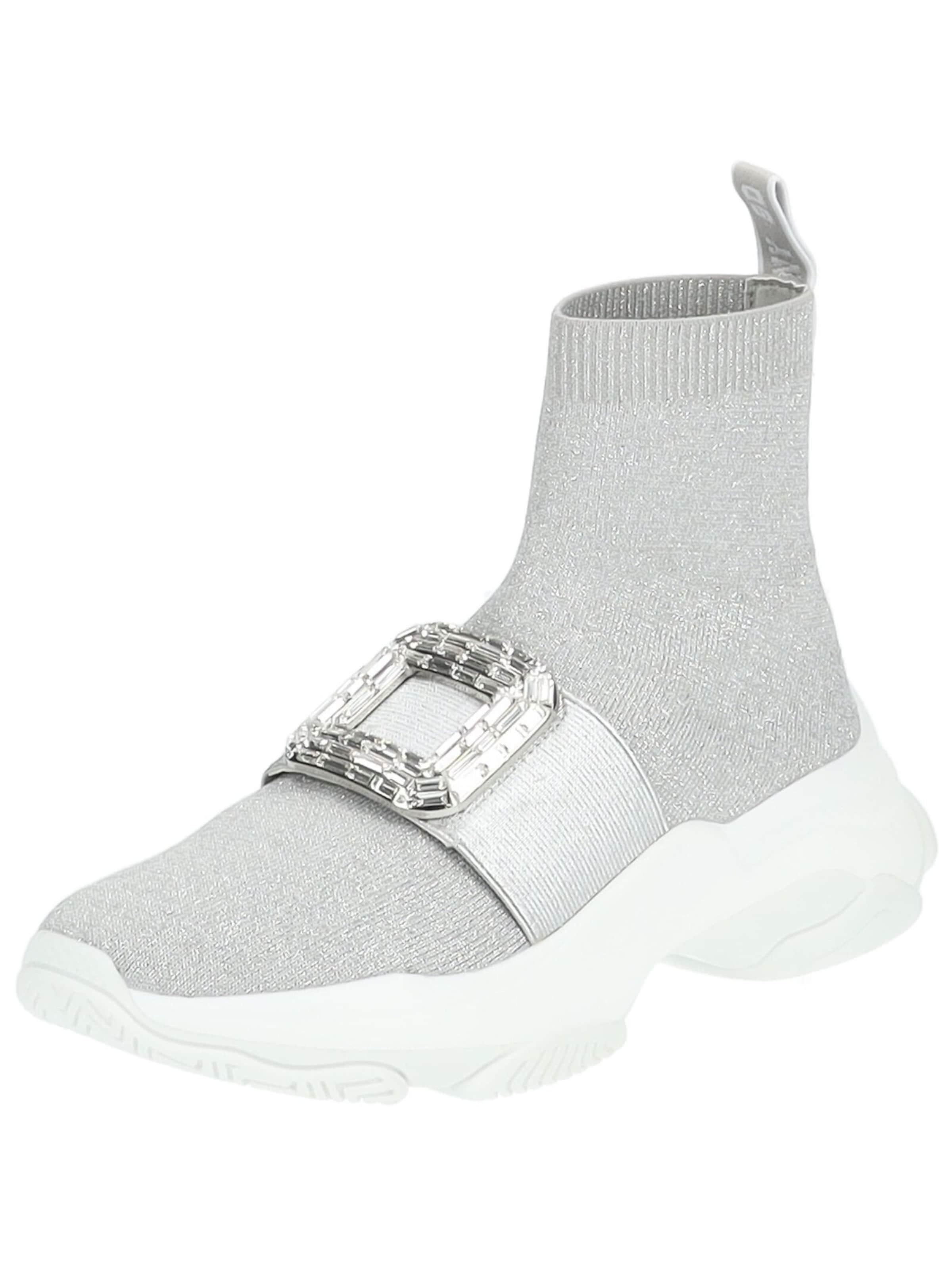 Baskets hautes STEVE MADDEN en gris : devant