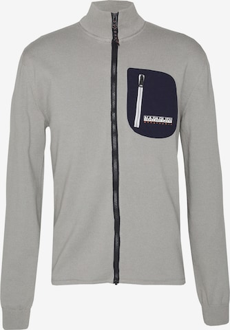 NAPAPIJRI Neuletakki 'D-HURON' värissä harmaa: etupuoli