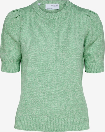 SELECTED FEMME - Jersey 'HEIDI' en verde: frente