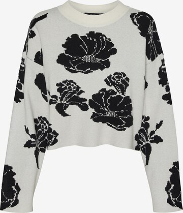 VERO MODA Pullover 'FLORA' i beige: forside