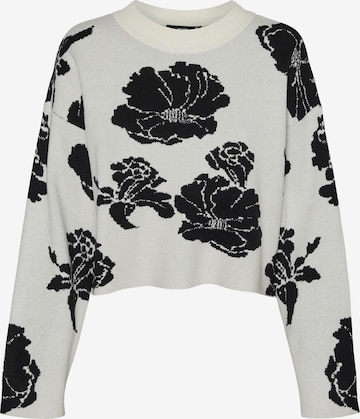 Pull-over 'FLORA' VERO MODA en beige : devant