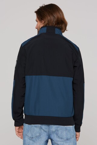 CAMP DAVID Softshelljacke mit Colour-Blocking in Blau