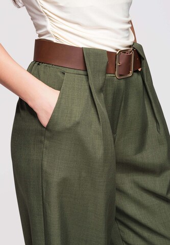 Ombre Wide Leg Hose 'PACP-0101' in Grün